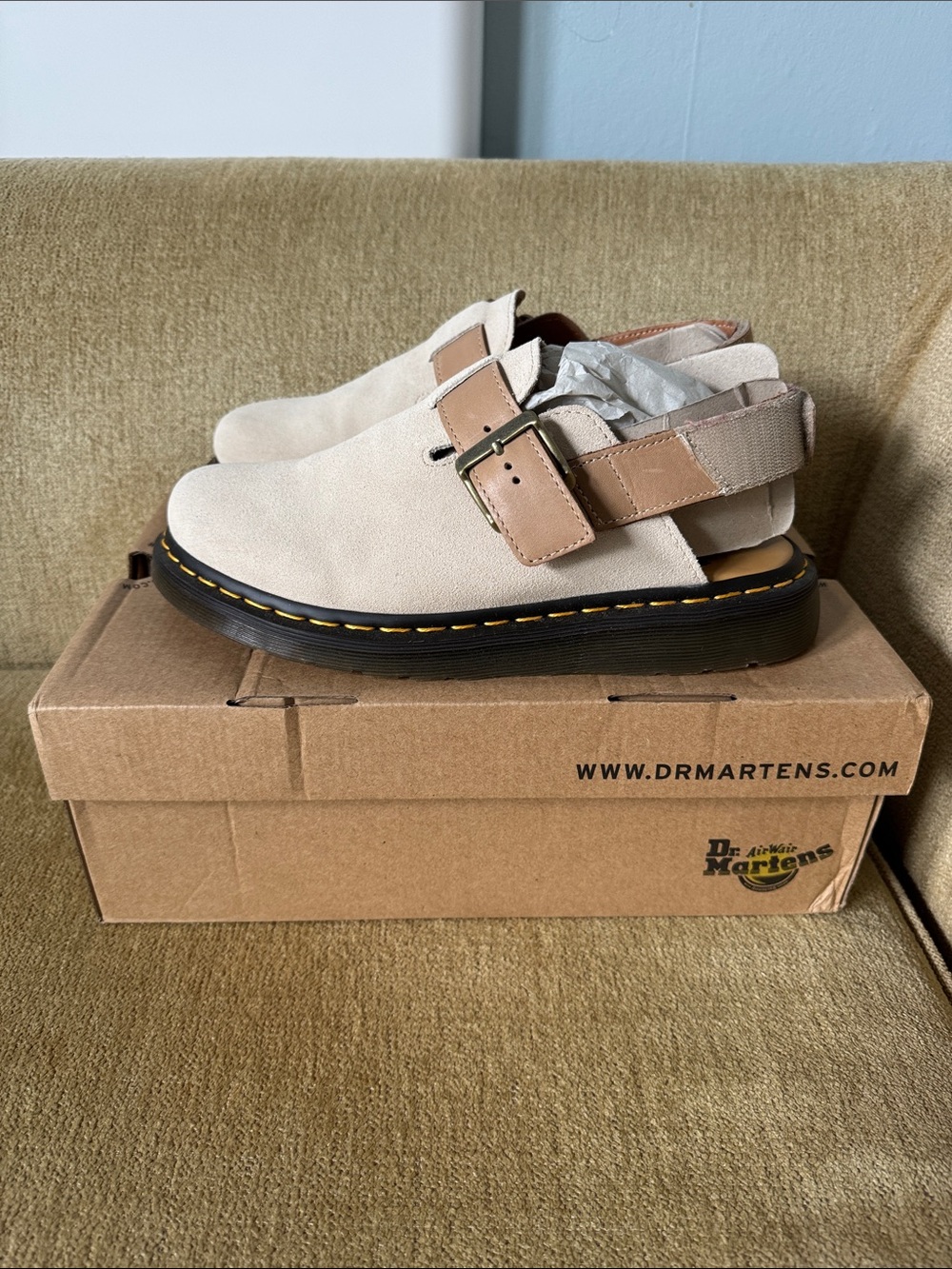 Dr. Martens Unisex Suede Jorge II Slingback Mule Size M9/W10